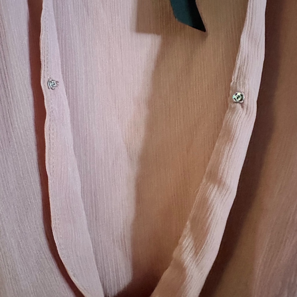 Lulu's Dusty Rose Ruffle Bodysuit - Picture 6 of 8